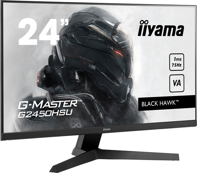 Zdjęcie produktu: iiyama G-Master G2450HSU-B1 Black Hawk 24" FHD VA 75Hz 1ms FreeSync - z gwarancją iiyama 3 lata - zero martwych pikseli 30 dni
