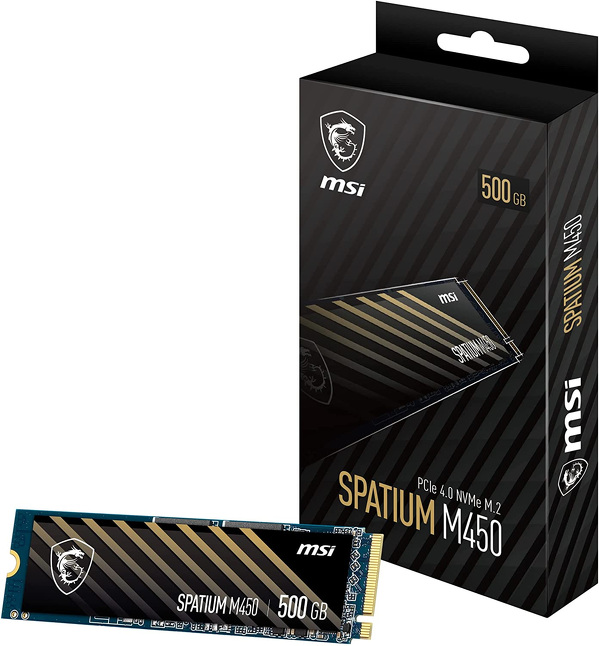 Zdjęcie produktu: Dysk MSI SSD 500GB SPATIUM M450 M.2 PCIe NVMe Gen4