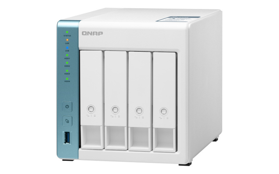 Zdjęcie produktu: Serwer plików QNAP TS-431P3-2G rozbudowany do 4G 4-Bay,SATA 6Gbps,Annapurna Alpine AL-314 4-core 1.7GHz, 2GB DDR3,1x2,5GbE LAN, 1xGbE LAN, USB 3.2x3