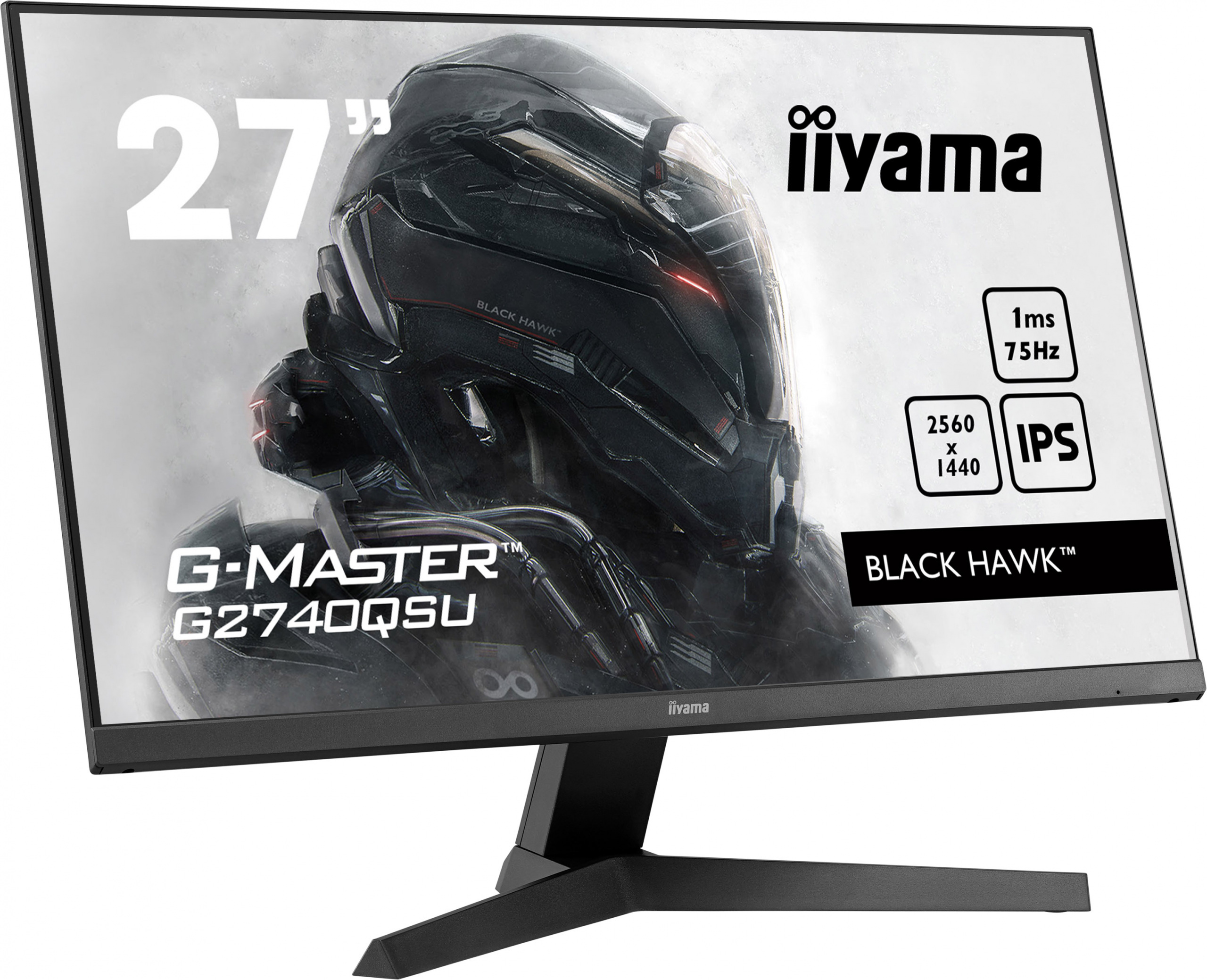 iiyama G-Master G2740QSU-B1 Black Hawk 27" WQHD IPS 75Hz 1ms FreeSync - z gwarancją iiyama 3 lata - zero martwych pikseli 30 dni iiyama G-Master G2740QSU-B1 Black Hawk 27" WQHD IPS 75Hz 1ms FreeSync - z gwarancją iiyama 3 lata - zero martwych pikseli 30 dni