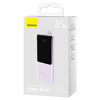 Miniatura zdjęcia: Powerbank Baseus Elf, 10000mAh, 22,5W wbudowany kabel USB Typ C/lightning Power Delivery Quick Charge - fioletowy (PPJL010005)