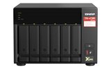 Serwer plików QNAP TS-673A-8G rozbudowany do 64G 6-Bay NAS, AMD Ryzen Embedded V1500B 2,2 GHz, 64GB RAM, 2x 2,5 GbE LAN, 4x USB 3.2, 2x M.2 2280, 2x PCIe