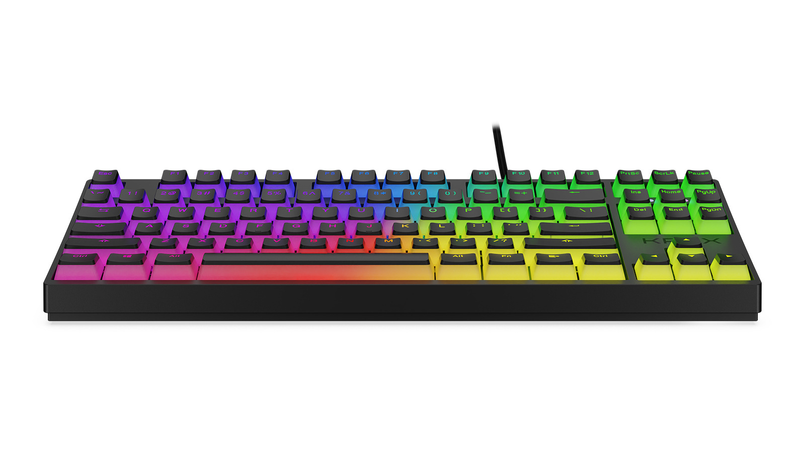 Klawiatura gamingowa Krux Atax PRO RGB Pudding Gateron Yellow, mechaniczna Klawiatura gamingowa Krux Atax PRO RGB Pudding Gateron Yellow, mechaniczna