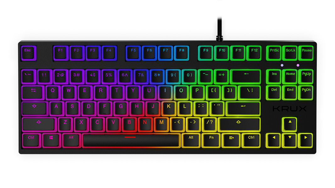 Zdjęcie produktu: Klawiatura gamingowa Krux Atax PRO RGB Pudding Gateron Yellow, mechaniczna Zdjęcie produktu: Klawiatura gamingowa Krux Atax PRO RGB Pudding Gateron Yellow, mechaniczna