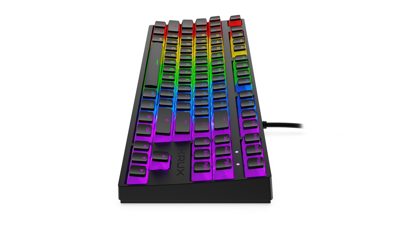 Klawiatura gamingowa Krux Atax RGB Pudding Outemu Black, mechaniczna Klawiatura gamingowa Krux Atax RGB Pudding Outemu Black, mechaniczna