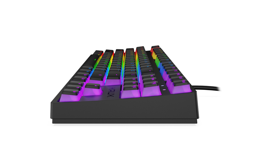 Zdjęcie produktu: Klawiatura gamingowa Krux Atax RGB Pudding Outemu Black, mechaniczna Zdjęcie produktu: Klawiatura gamingowa Krux Atax RGB Pudding Outemu Black, mechaniczna