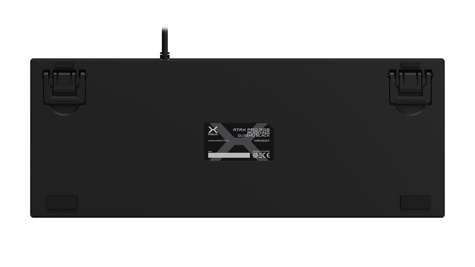 Klawiatura gamingowa Krux Atax PRO RGB Pudding Outemu Black, mechaniczna