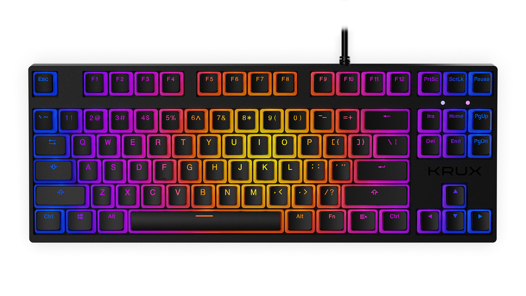Zdjęcie produktu: Klawiatura gamingowa Krux Atax PRO RGB Pudding Outemu Black, mechaniczna