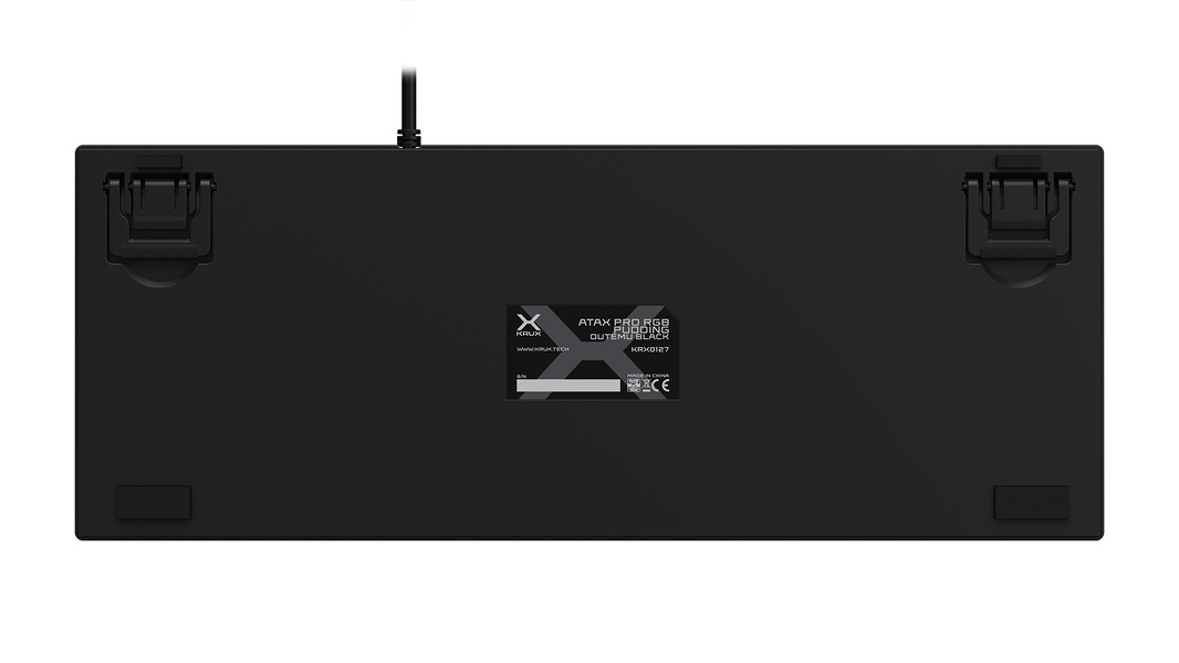 Zdjęcie produktu: Klawiatura gamingowa Krux Atax PRO RGB Pudding Outemu Black, mechaniczna