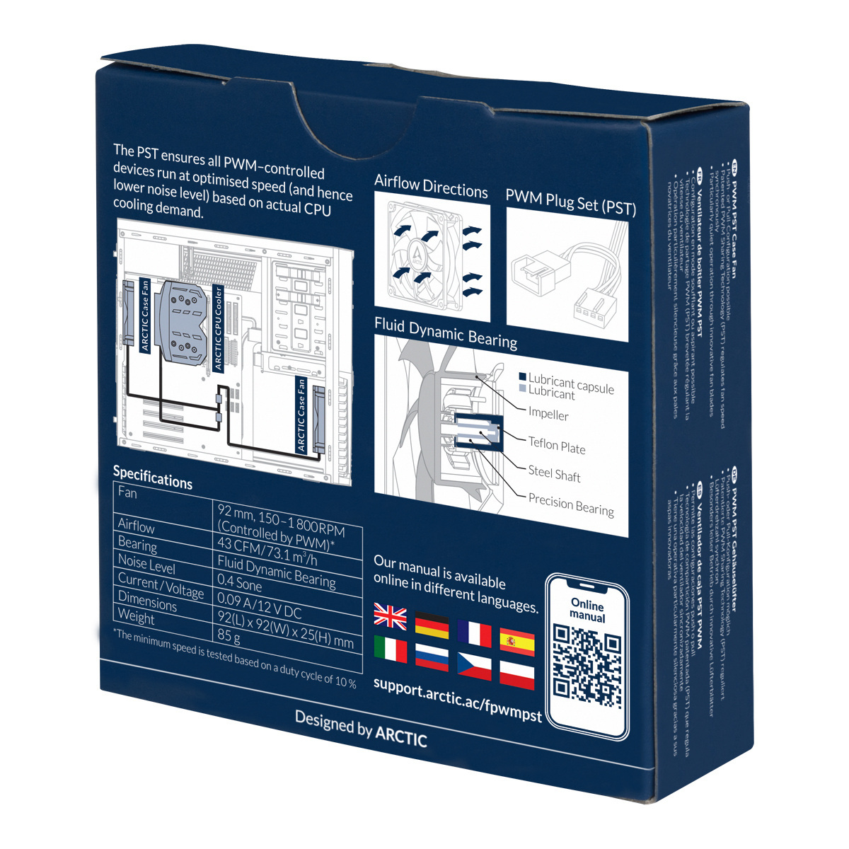 Wentylator Arctic F9 PWM PST 92mm (ACFAN00214A)