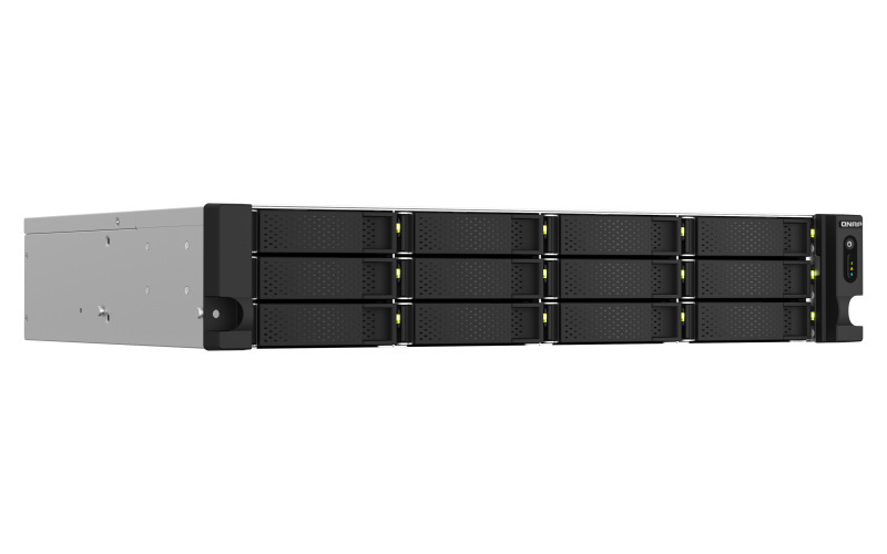 Serwer plików QNAP TS-1264U-RP-4G 12-Bay, Intel Celeron N5105/N5095 4-core 2,9 GHzz, 4GB DDR4 , 2x2,5 GbE LAN, USB 3.2x2, USB 2.0x 2, 1 x PCIe Gen 3 x2, HDMI