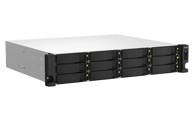 Serwer plików QNAP TS-1264U-RP-4G 12-Bay, Intel Celeron N5105/N5095 4-core 2,9 GHzz, 4GB DDR4 , 2x2,5 GbE LAN, USB 3.2x2, USB 2.0x 2, 1 x PCIe Gen 3 x2, HDMI
