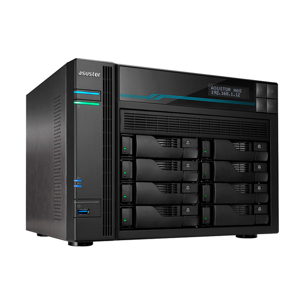 Zdjęcie produktu: Serwer plików Asustor LOCKERSTOR 8 AS6508T 8-bay, Intel ATOM C3538 Czterordzeniowy 2.1GHz, 8GB RAM, 2x10GbE LAN, 2x 2.5GbE LAN + 8 x HDWG440EZSTA