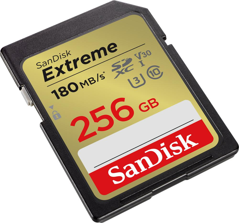 SanDisk Extreme SDXC 256GB 180/130 MB/s