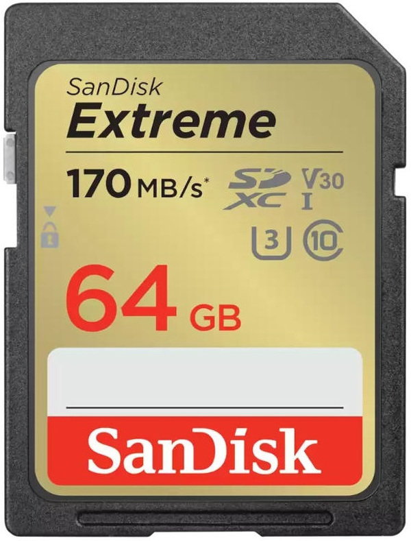 Zdjęcie produktu: SanDisk Extreme SDXC 64GB 170/80 MB/s