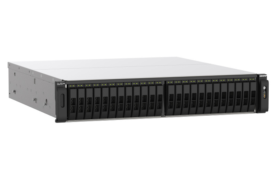 Zdjęcie produktu: Serwer plików QNAP TS-h3088XU-RP-W1270-64G 30-bay 2,5", 2U, Intel Xeon W-1270 8-core 5.0 GHz, 64 GB UDIMM DDR4, 2x25GbE SFP+, 4x2,5GbE, 4xUSB3.2, 3xPCIe, HDMI, 2x550W