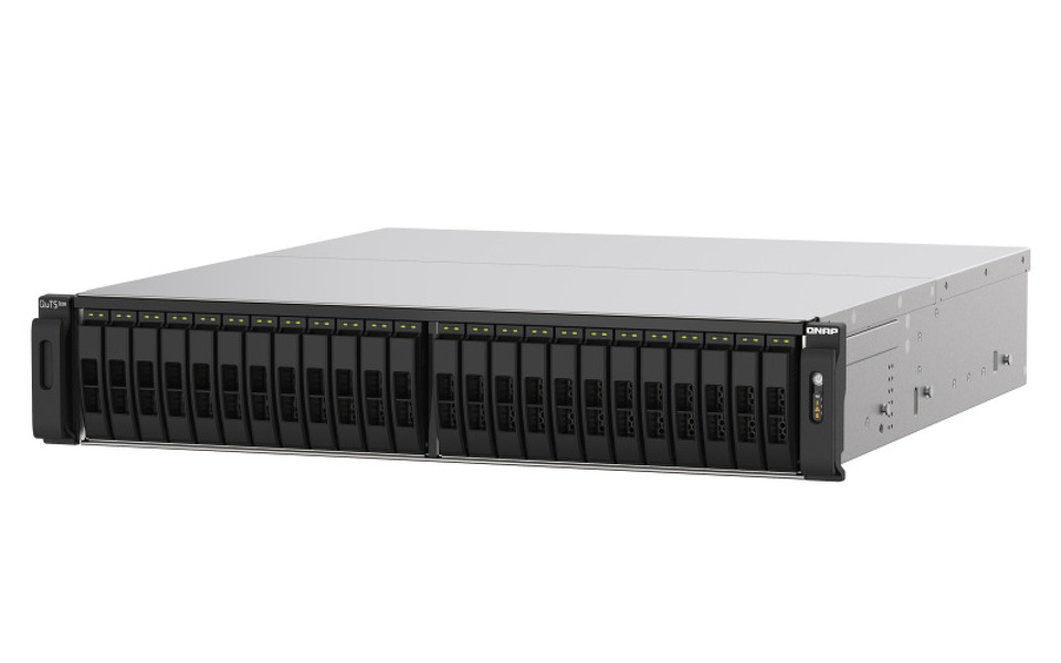 Zdjęcie produktu: Serwer plików QNAP TS-h3088XU-RP-W1270-64G 30-bay 2,5", 2U, Intel Xeon W-1270 8-core 5.0 GHz, 64 GB UDIMM DDR4, 2x25GbE SFP+, 4x2,5GbE, 4xUSB3.2, 3xPCIe, HDMI, 2x550W