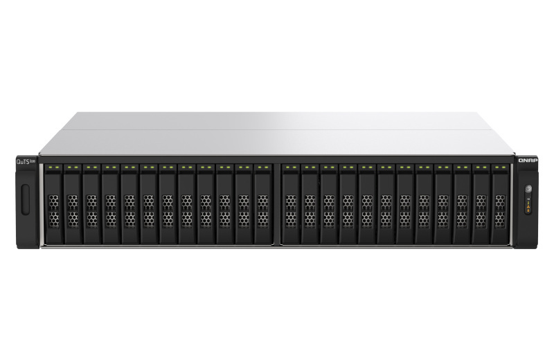 Serwer plików QNAP TS-h3088XU-RP-W1270-64G 30-bay 2,5", 2U, Intel Xeon W-1270 8-core 5.0 GHz, 64 GB UDIMM DDR4, 2x25GbE SFP+, 4x2,5GbE, 4xUSB3.2, 3xPCIe, HDMI, 2x550W