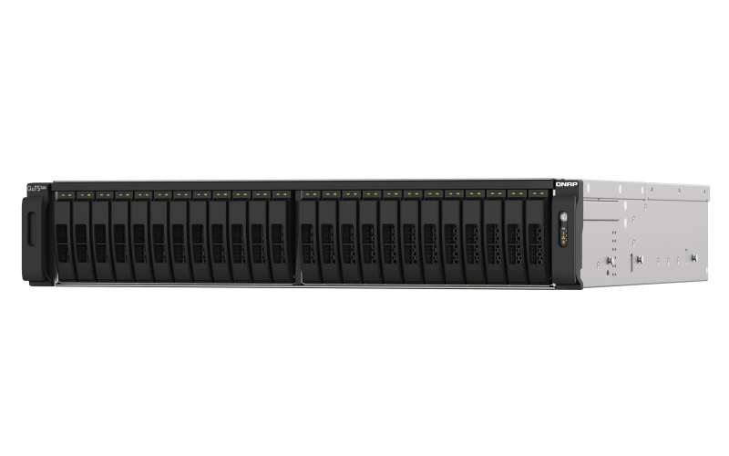 Serwer plików QNAP TS-h3088XU-RP-W1270-64G 30-bay 2,5", 2U, Intel Xeon W-1270 8-core 5.0 GHz, 64 GB UDIMM DDR4, 2x25GbE SFP+, 4x2,5GbE, 4xUSB3.2, 3xPCIe, HDMI, 2x550W