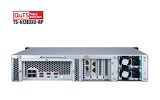 Miniatura zdjęcia: Serwer plików QNAP TS-h1283XU-RP-E2236-128G 12-bay, 2U, Intel Xeon E E-2136/E-2236 6-core, 128 GB UDIMM DDR4, 2x10GbE SFP+, 4x1GbE, 4xPCIe, 6xUSB 3.2 Gen 2, 2x500W
