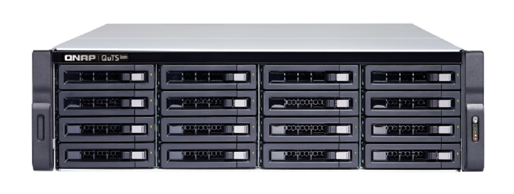 Serwer plików QNAP TS-h1683XU-RP-E2236-128G 16-bay, 3U, Intel Xeon E E-2136/E-2236 6-core, 128 GB UDIMM DDR4, 2x10GbE SFP+, 4x1GbE, 4xPCIe, 6xUSB 3.2 Gen 2, 2x500W Serwer plików QNAP TS-h1683XU-RP-E2236-128G 16-bay, 3U, Intel Xeon E E-2136/E-2236 6-core, 128 GB UDIMM DDR4, 2x10GbE SFP+, 4x1GbE, 4xPCIe, 6xUSB 3.2 Gen 2, 2x500W