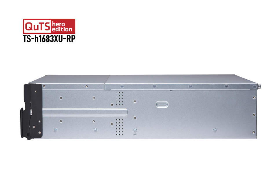 Zdjęcie produktu: Serwer plików QNAP TS-h1683XU-RP-E2136-128G 16-bay, 3U, Intel Xeon E E-2136 6-core, 128 GB UDIMM DDR4, 2x10GbE SFP+, 4x1GbE, 4xPCIe, 6xUSB 3.2 Gen 2, 2x500W Zdjęcie produktu: Serwer plików QNAP TS-h1683XU-RP-E2136-128G 16-bay, 3U, Intel Xeon E E-2136 6-core, 128 GB UDIMM DDR4, 2x10GbE SFP+, 4x1GbE, 4xPCIe, 6xUSB 3.2 Gen 2, 2x500W