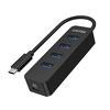 HUB USB TYP-C 4x USB 3.1 aktywny, 10 W Unitek (H1117B)