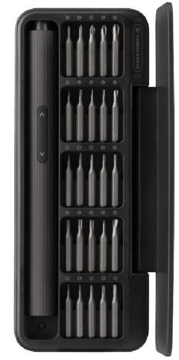 Zdjęcie produktu: Elektryczny wkrętak precyzyjny HOTO + zestaw 25 bitów (QWLSD010)