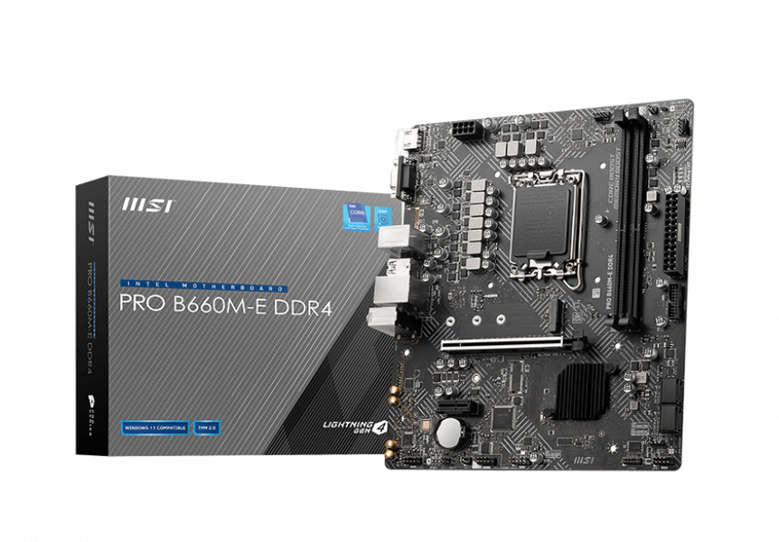 Zdjęcie produktu: Płyta główna MSI PRO B660M-E DDR4 LGA1700