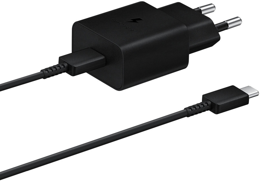 Zdjęcie produktu: Samsung ładowarka sieciowa Fast Charge, Power Delivery, PPS, AFC, USB Typ C 15W 2A czarna + przewód USB TYP-C 1m (EP-T1510XBEGEU) Zdjęcie produktu: Samsung ładowarka sieciowa Fast Charge, Power Delivery, PPS, AFC, USB Typ C 15W 2A czarna + przewód USB TYP-C 1m (EP-T1510XBEGEU)