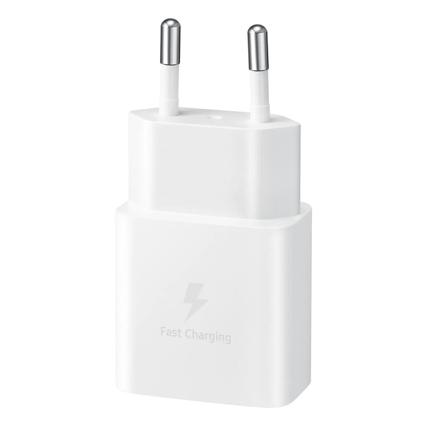 Zdjęcie produktu: Samsung ładowarka sieciowa Fast Charge, Power Delivery, PPS, AFC, USB Typ C 15W 2A biała + przewód USB TYP-C 1m biały (EP-T1510XWEGEU) Zdjęcie produktu: Samsung ładowarka sieciowa Fast Charge, Power Delivery, PPS, AFC, USB Typ C 15W 2A biała + przewód USB TYP-C 1m biały (EP-T1510XWEGEU)
