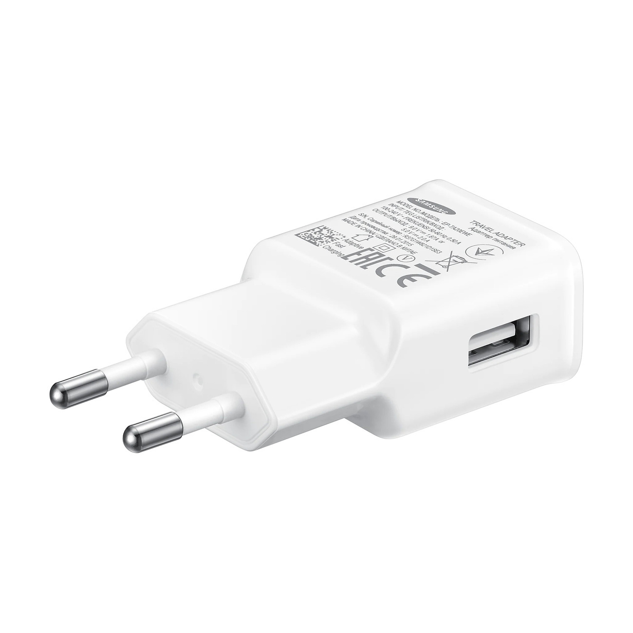 Samsung ładowarka sieciowa Super Fast Charge, AFC, USB-A 15W 2A biała + przewód USB TYP-C 1m (EP-TA20EWECGWW)