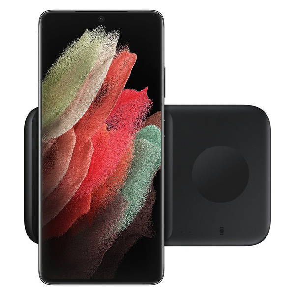 Zdjęcie produktu: Samsung bezprzewodowa ładowarka 2w1 do telefonu, Galaxy Watch + adapter sieciowy czarna (EP-P4300TBE)