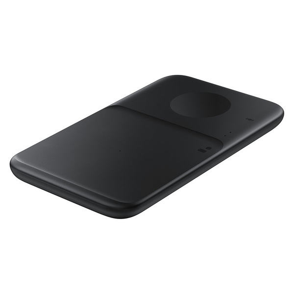 Zdjęcie produktu: Samsung bezprzewodowa ładowarka 2w1 do telefonu, Galaxy Watch + adapter sieciowy czarna (EP-P4300TBE)