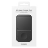 Miniatura zdjęcia: Samsung bezprzewodowa ładowarka 2w1 do telefonu, Galaxy Watch + adapter sieciowy czarna (EP-P4300TBE)