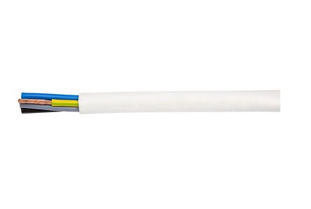 Miniatura produktu: Przewód mieszkaniowy H03VV-F (OMY) 4x0,75 żo biały 1/100