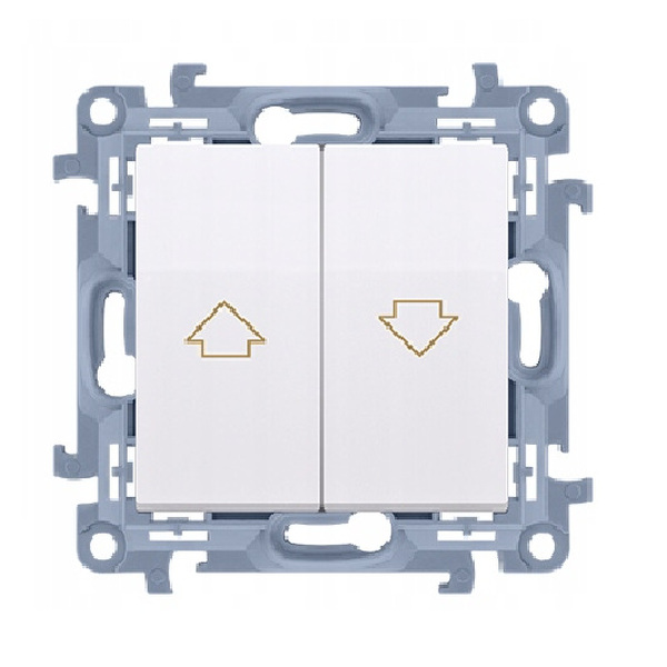 Zdjęcie produktu: Łącznik roletowy (moduł) 10A, 250V, zaciski śrubowe, biały