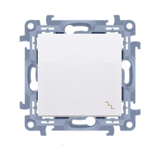 Miniatura produktu: Łącznik schodowy (moduł) 10AX, 250V, zaciski śrubowe, biały