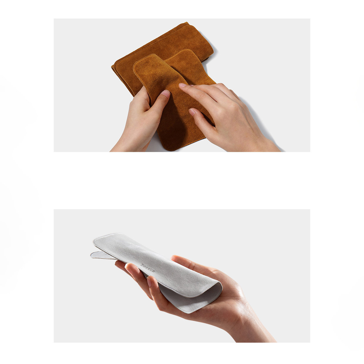 Baseus Auto-care ściereczki do czyszczenia ekranu 2szt szary i brązowy (CRYH010019)