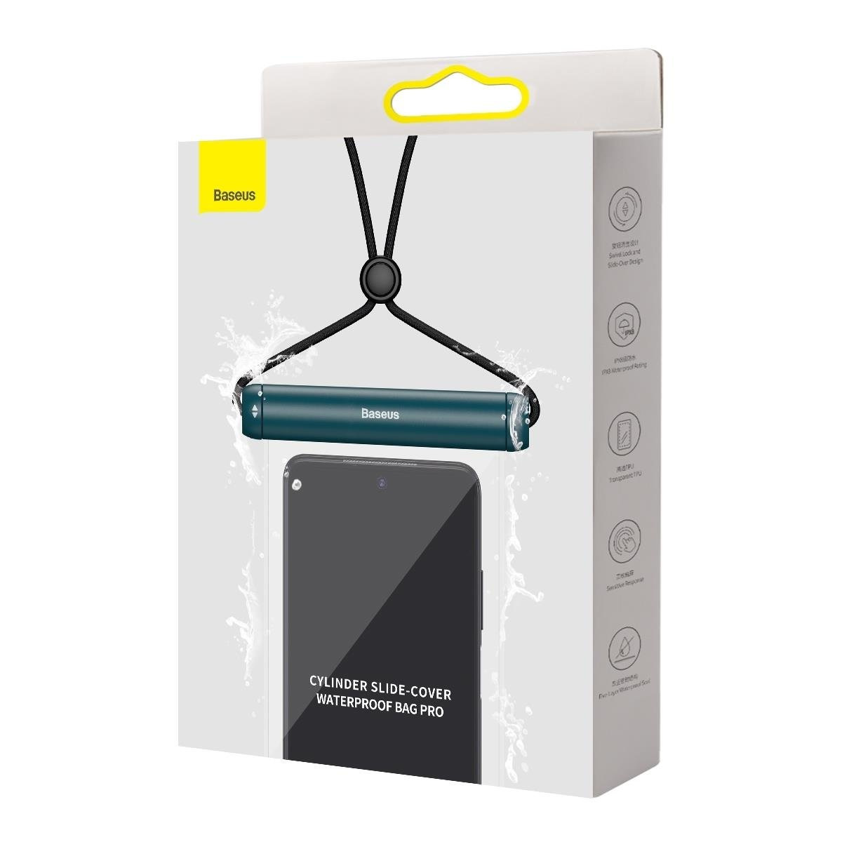 Pokrowiec wodoodporny etui na telefon Baseus Slide-cover (max 7,2") na basen nad wodę IPX8 - niebieski (FMYT000003)