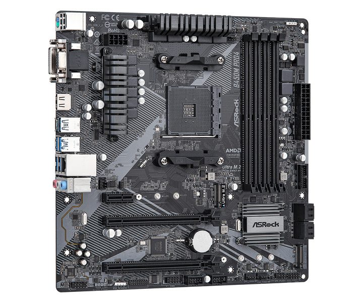 Zdjęcie produktu: Płyta główna ASRock B450M PRO4 2.0 AM4