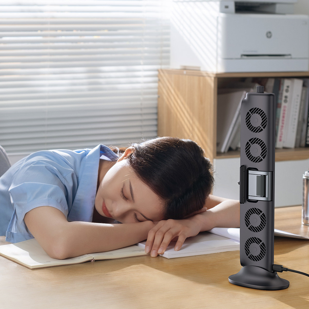 Baseus wentylator z montażem na monitor czarny (ACQS000001)