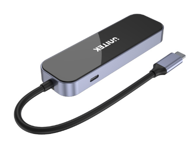 Zdjęcie produktu: HUB USB TYP-C 3.1 RJ-45 3xUSB-A HDMI 4K PD100W Unitek (D1084A)