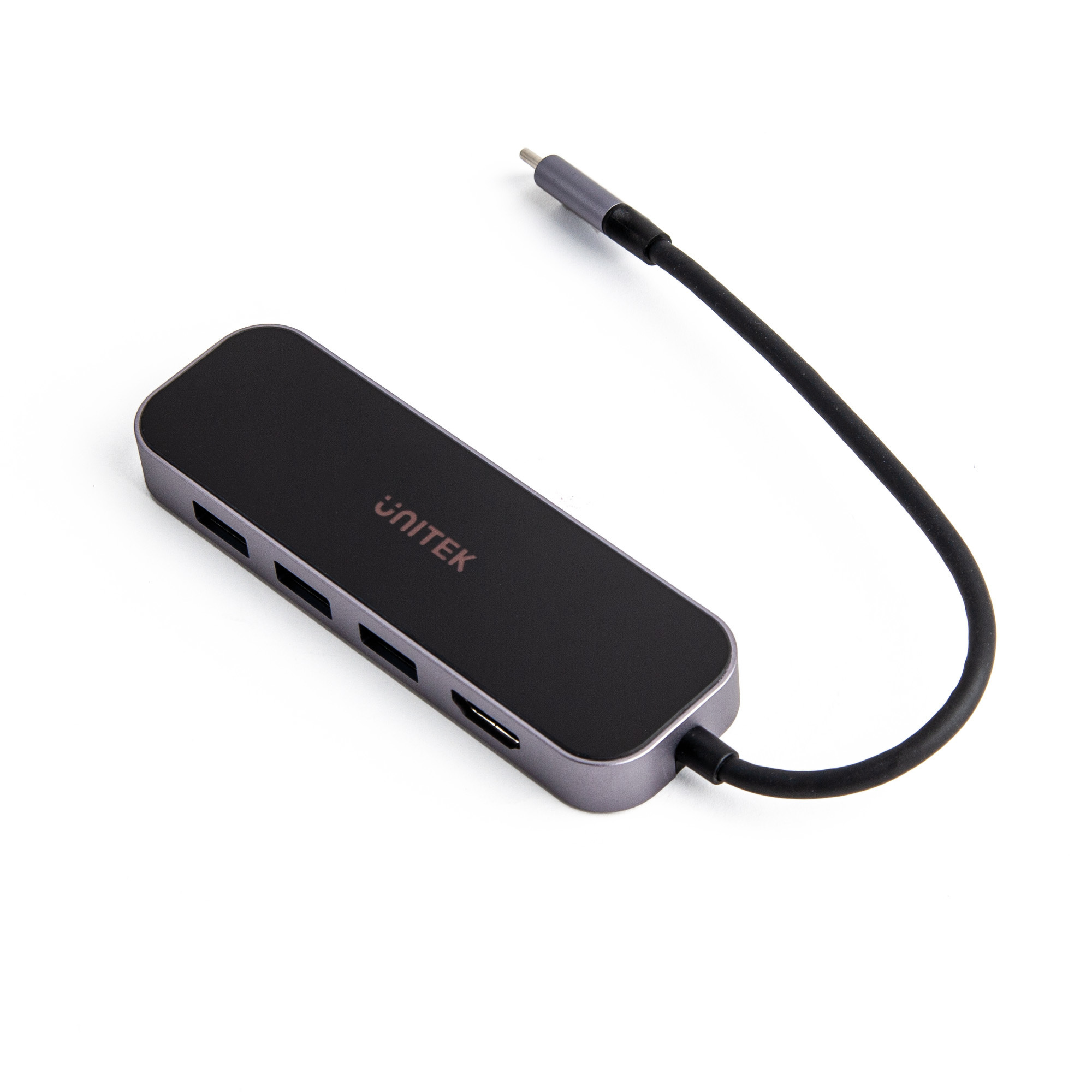 HUB USB TYP-C 3.1 RJ-45 3xUSB-A HDMI 4K PD100W Unitek (D1084A)