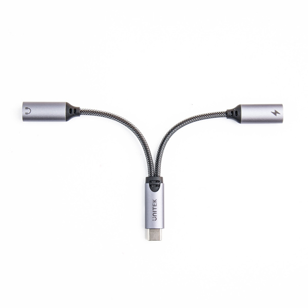 Zdjęcie produktu: Adapter USB TYP-C na 2x USB-C audio i 18W Unitek (M206A) Zdjęcie produktu: Adapter USB TYP-C na 2x USB-C audio i 18W Unitek (M206A)