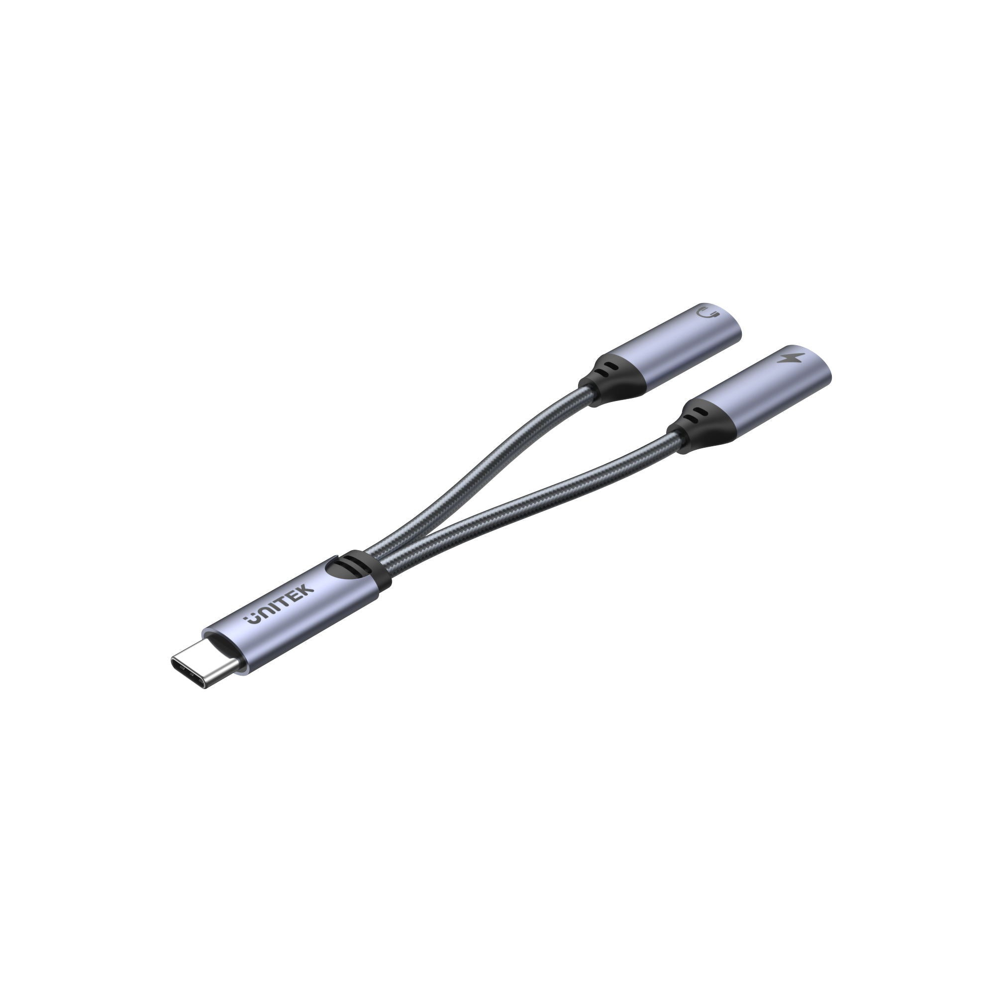 Adapter USB TYP-C na 2x USB-C audio i 18W Unitek (M206A) Adapter USB TYP-C na 2x USB-C audio i 18W Unitek (M206A)