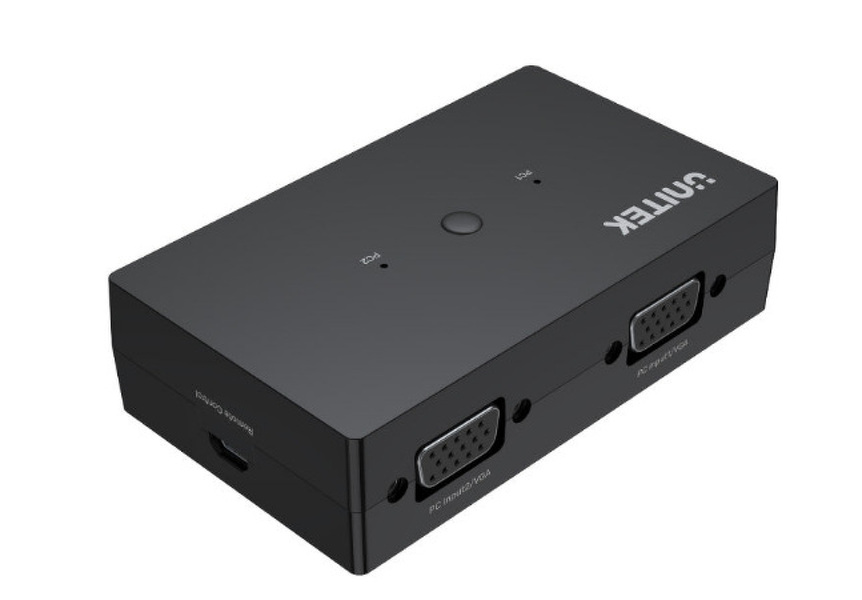 Zdjęcie produktu: Unitek switch / przełącznik KVM 2-in 1-out, 2xVGA, 3xUSB-A (U-8709ABK)
