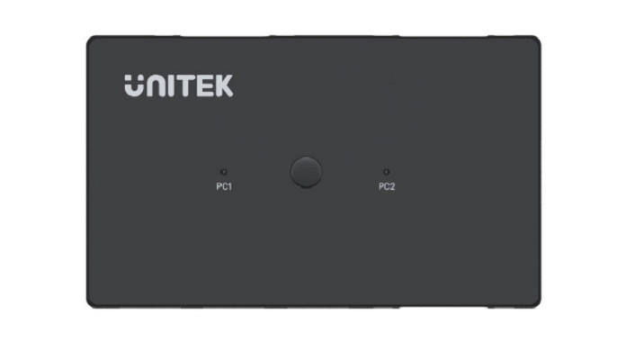 Unitek switch / przełącznik KVM 2-in 1-out, 2xVGA, 3xUSB-A (U-8709ABK)