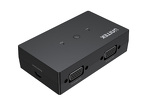 Miniatura zdjęcia: Unitek switch / przełącznik KVM 2-in 1-out, 2xVGA, 3xUSB-A (U-8709ABK)