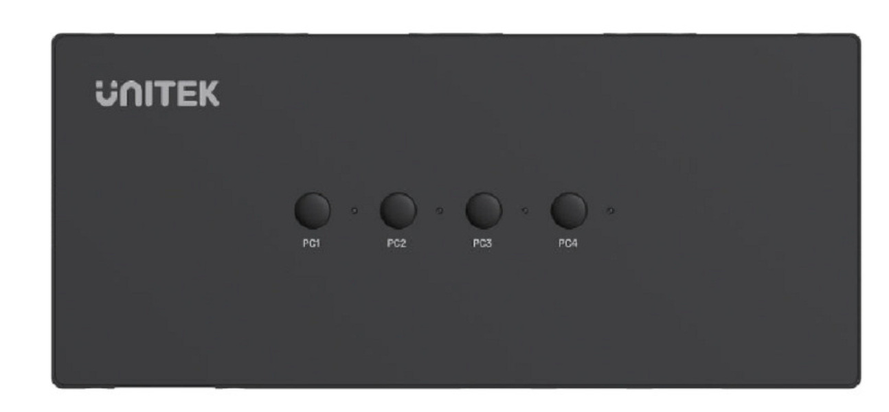 Zdjęcie produktu: Unitek switch / przełącznik KVM 4-in 1-out, 4x VGA, 3xUSB-A (U-8710ABK) Zdjęcie produktu: Unitek switch / przełącznik KVM 4-in 1-out, 4x VGA, 3xUSB-A (U-8710ABK)